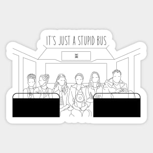 Stupid bus Sticker